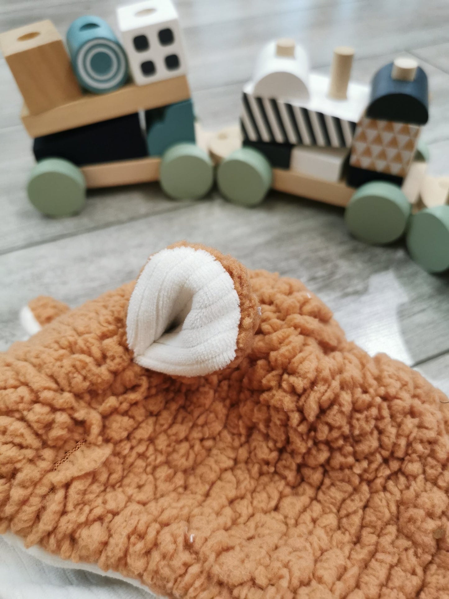 Béguin Ourson Cassonade & Écru – Douceur et Confort Made in France