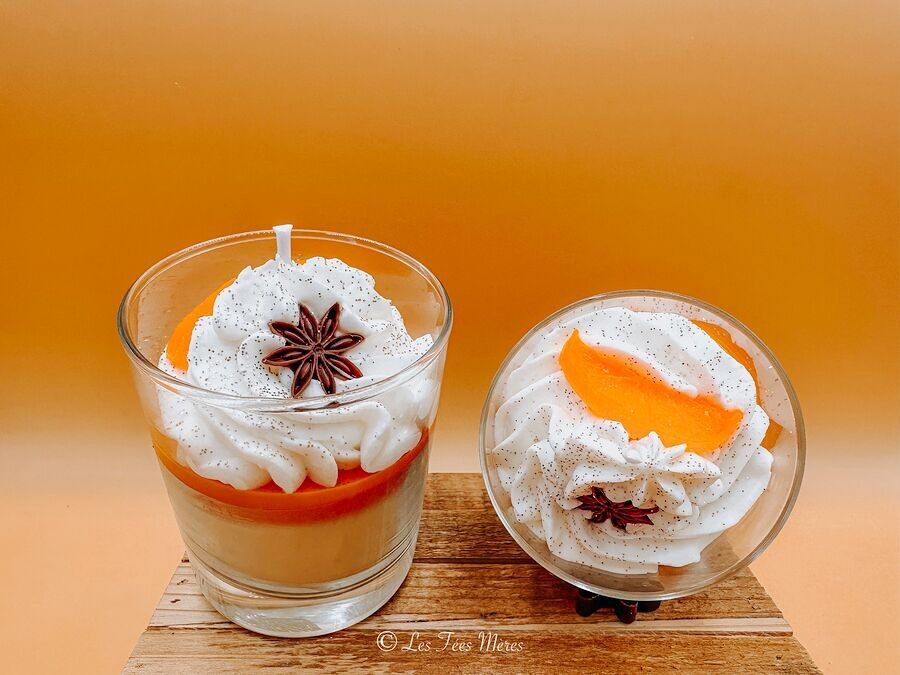 Bougie Gourmande de Noël – Orange Épicée – Artisanat Français