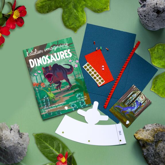 Coffret Créatif Pot à Crayon Diplodocus + Livret – L’Atelier Imaginaire