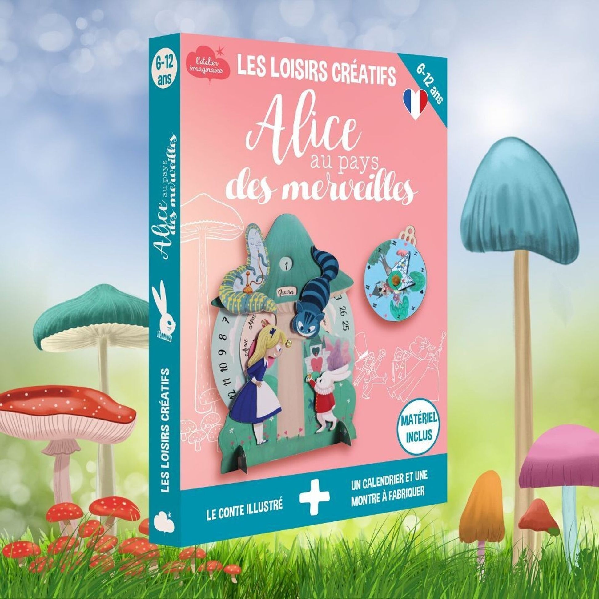 Coffret Créatif Alice au Pays des Merveilles + Livret – L’Atelier Imaginaire