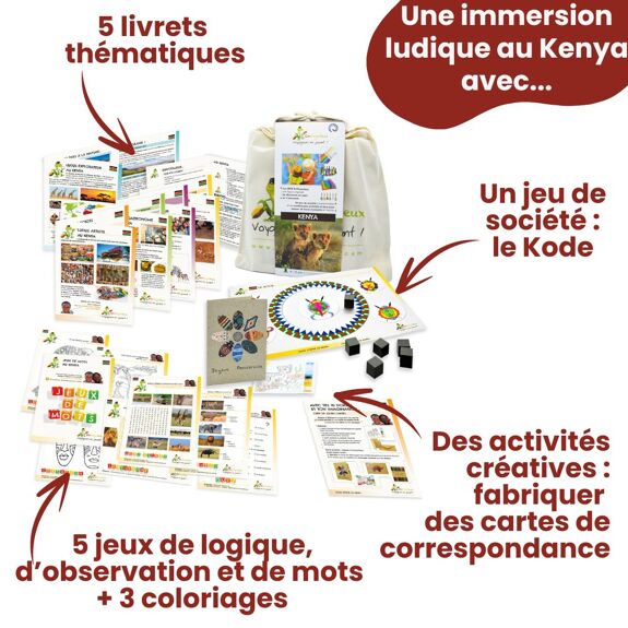 Jeu évasion Voyageons en jouant – Destination Kenya