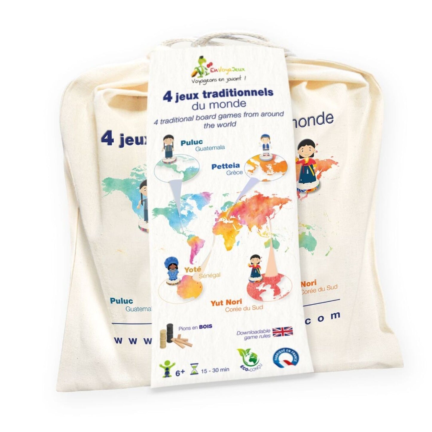 Pochon – 4 Jeux traditionnels du Monde