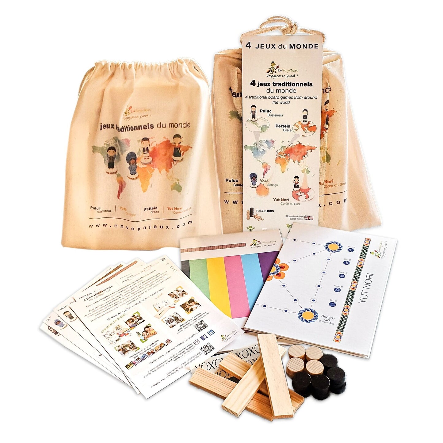 Pochon – 4 Jeux traditionnels du Monde