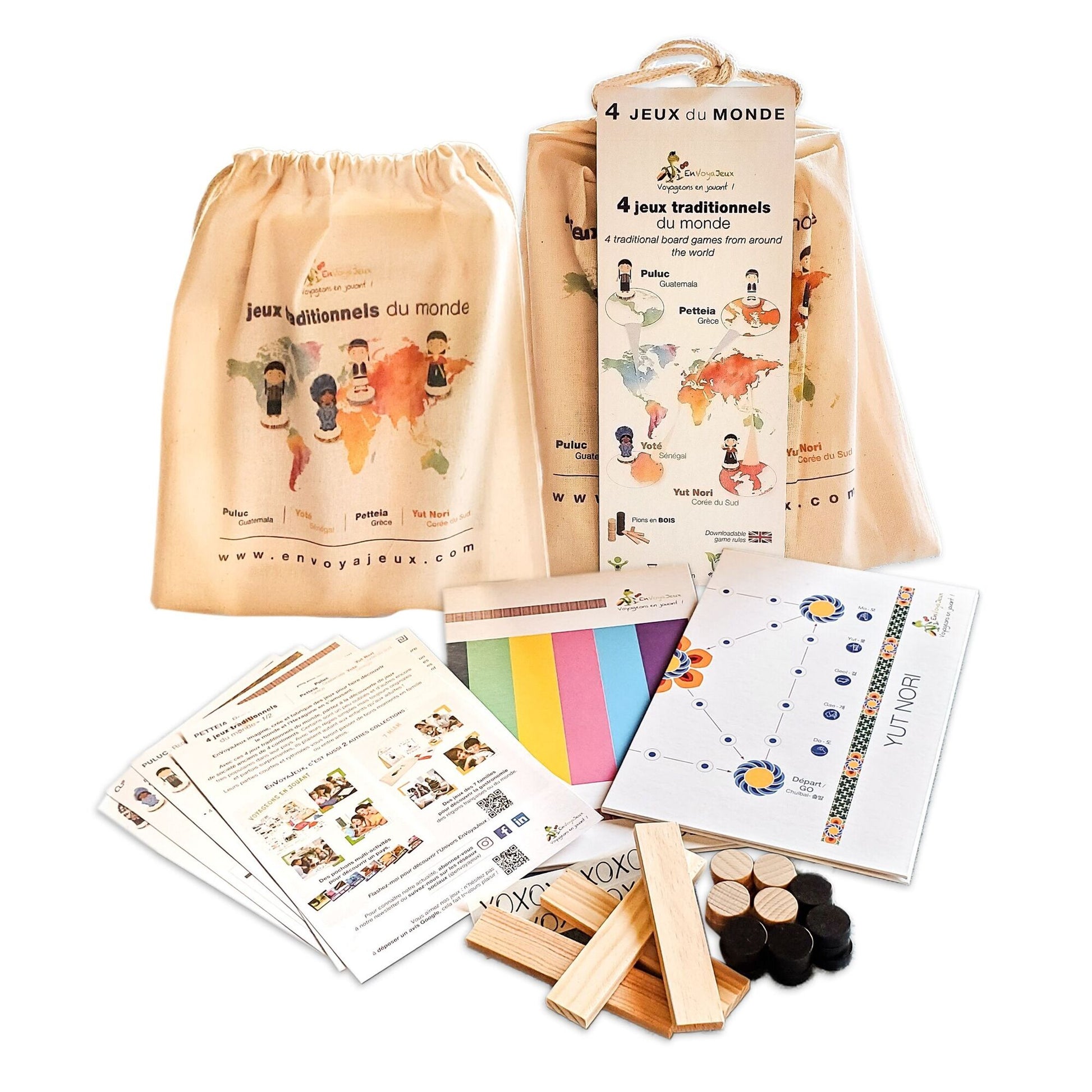 Pochon – 4 Jeux traditionnels du Monde