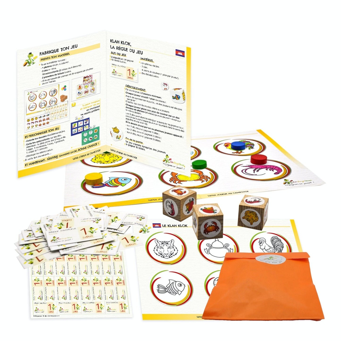 Kit d’activités éducatif – Voyageons en jouant Cambodge