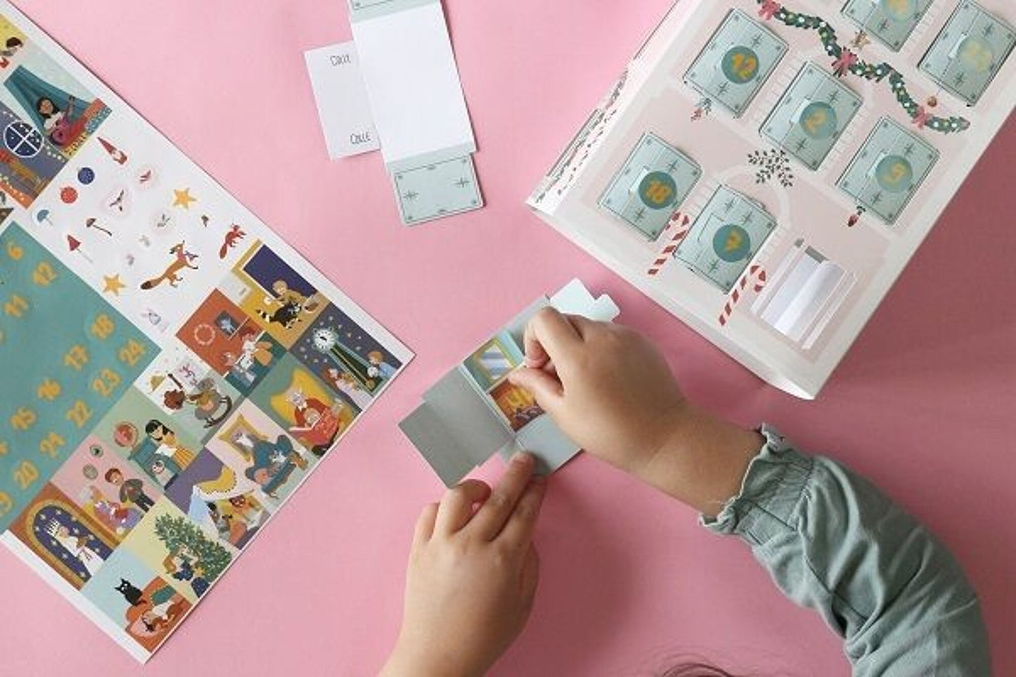 Kit Calendrier de l’Avent à Construire – Bilingue Français / Anglais