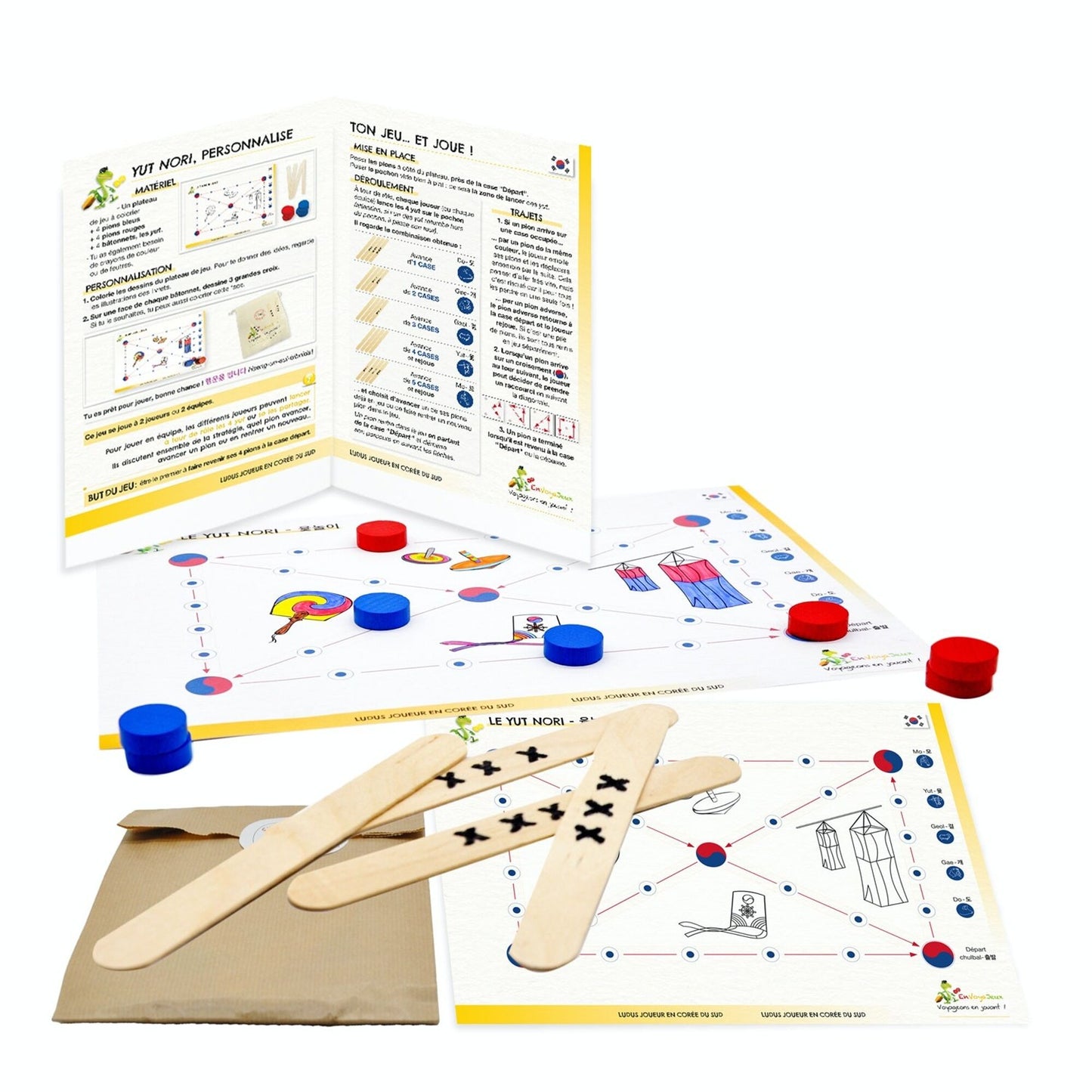Kit multi-activités – Voyageons en jouant Corée du Sud