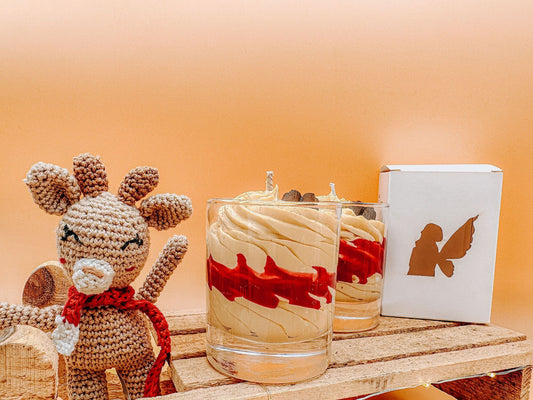 Bougie Gourmande de Noël – Pomme Cannelle – Artisanat Français