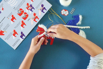 Coffret Créatif Décorations Noël Scandinave + Livret – L’Atelier Imaginaire