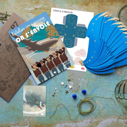 Coffret Créatif Montgolfière + Livret – L’Atelier Imaginaire