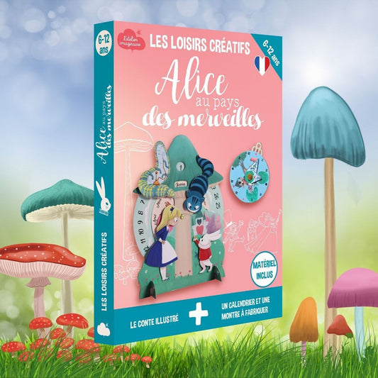 Coffret Créatif Alice au Pays des Merveilles + Livret – L’Atelier Imaginaire