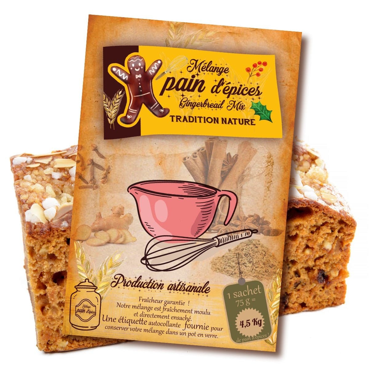 Mélange Pain d'Épices Maison – Sachet Fraîcheur Artisanale